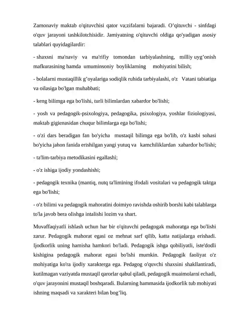 Pedagogik mahorat fani 3