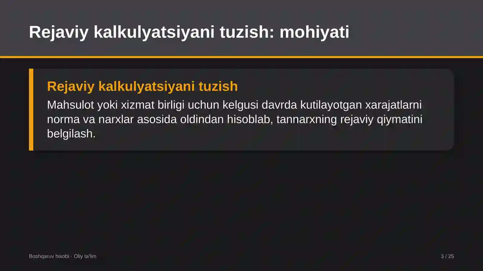 Agroturizmda rejaviy kalkulyatsiyani tuzish 3