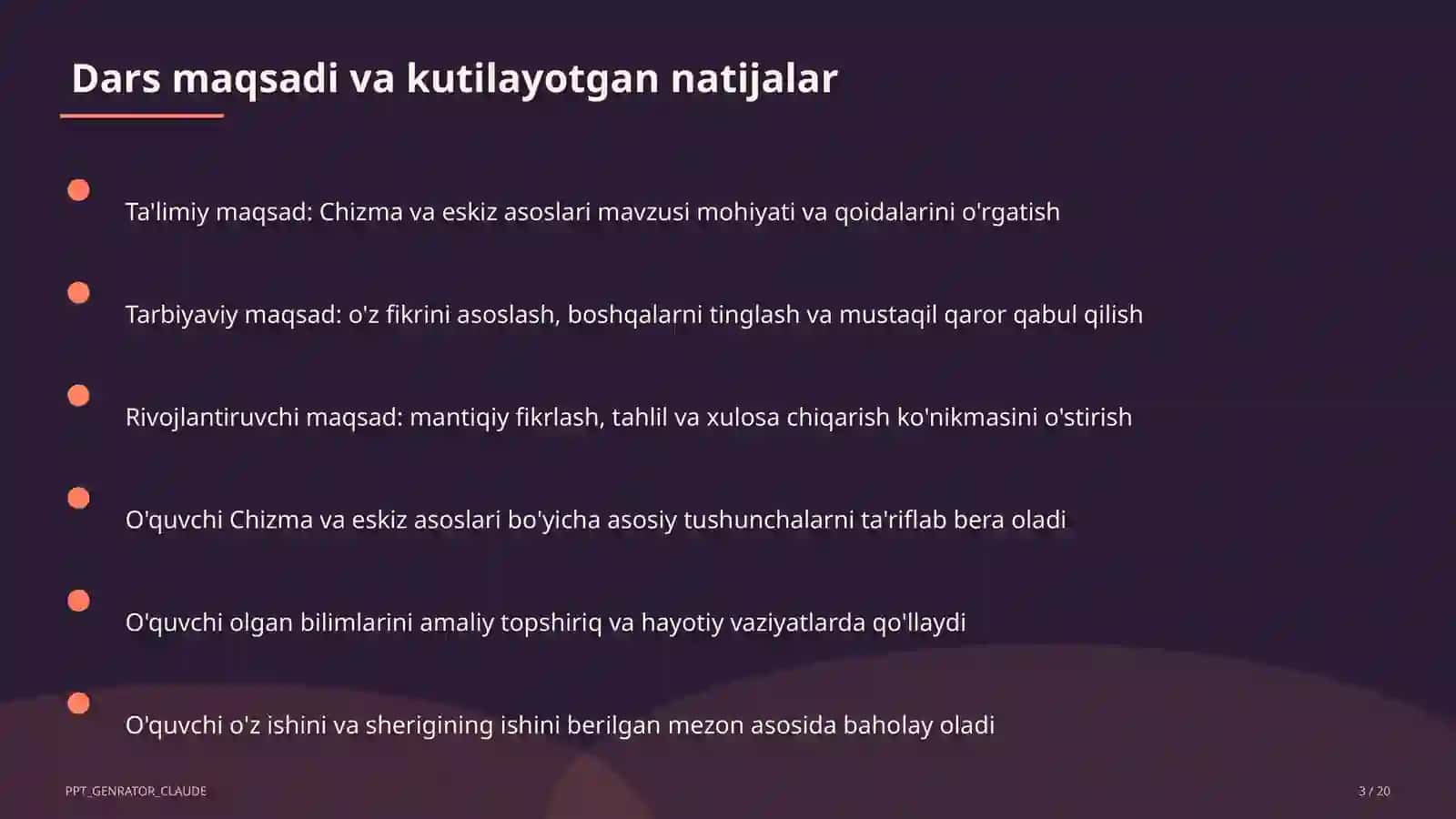 Chizma va eskiz asoslari (6-sinf) 3
