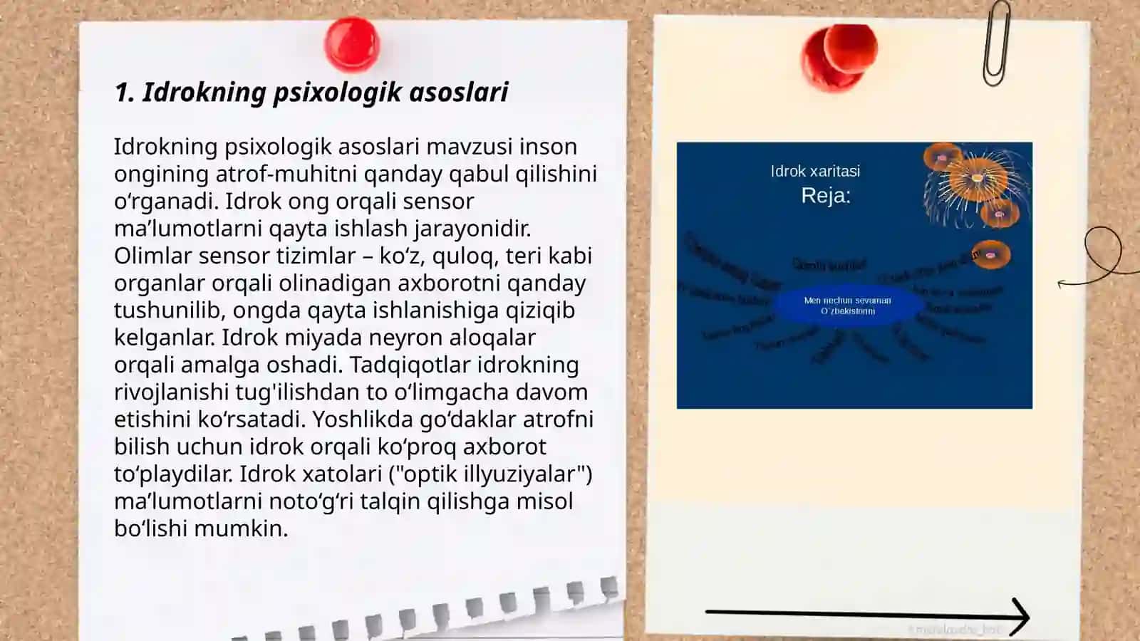 Idrok xotira hayol diqqat taffakur 3