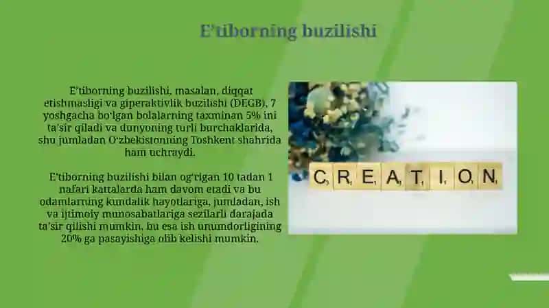 Eʼtiborning buzilishi 3
