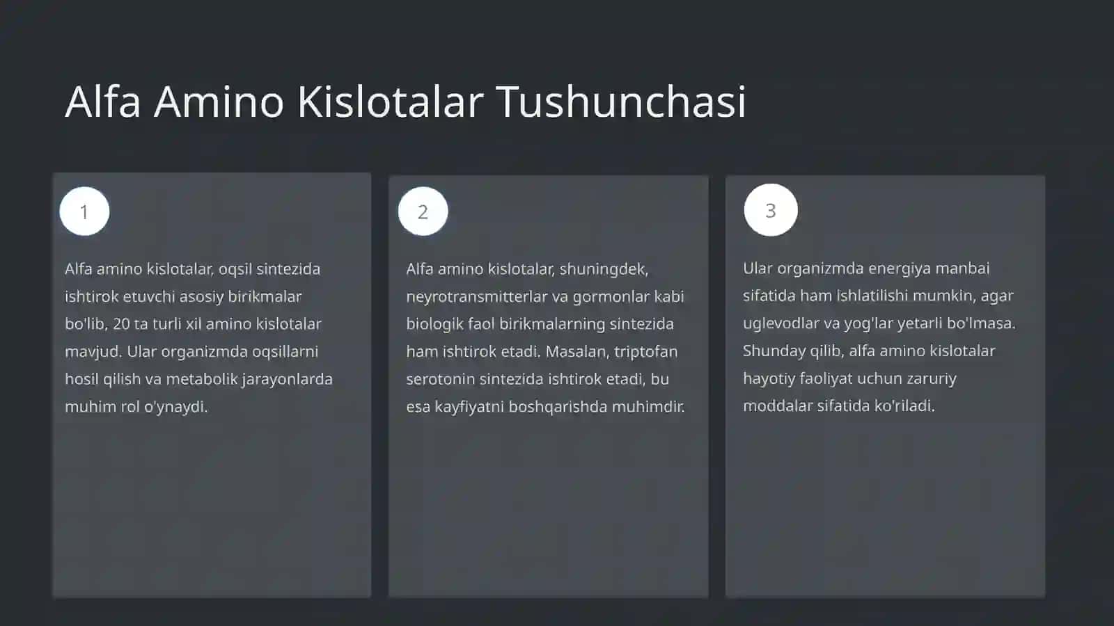 Alfa amino kislotalar va kofermentlar 3