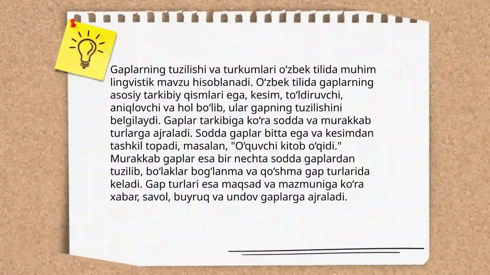 Boshlang'ich sinflarda gap ustida ishlash yo'nalishlari 3