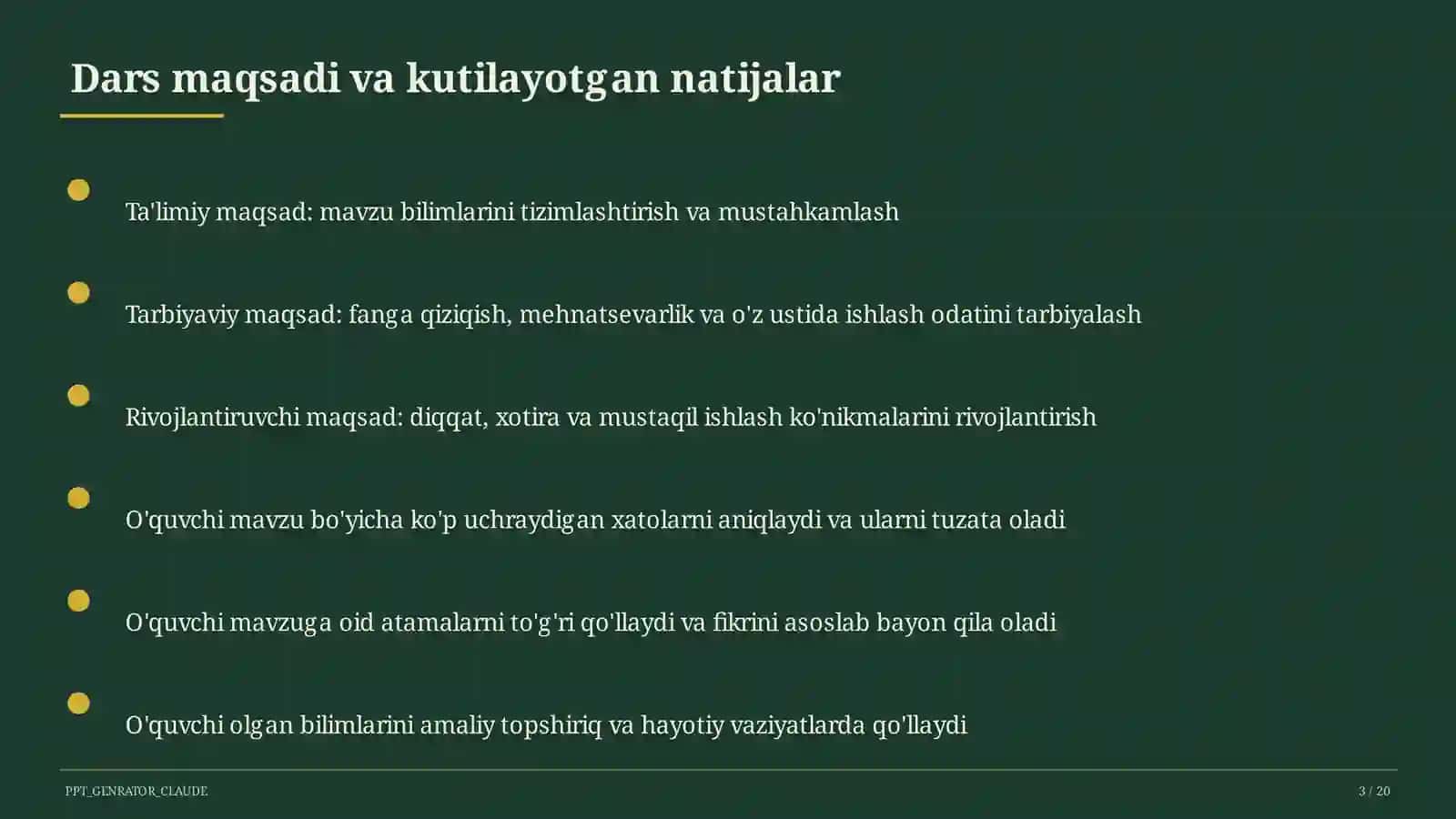 Ishlab chiqarish texnologiyalari va avtomatlashtirish (10-sinf) 3