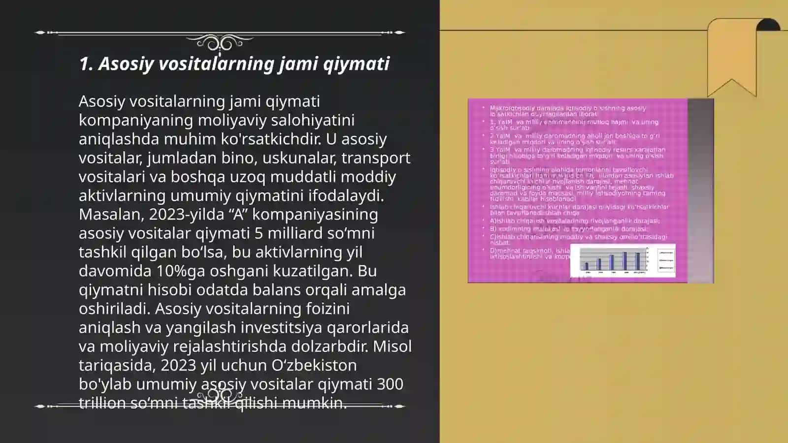 Asosiy vositalar bilan ta'minlanganlik taxlili 3
