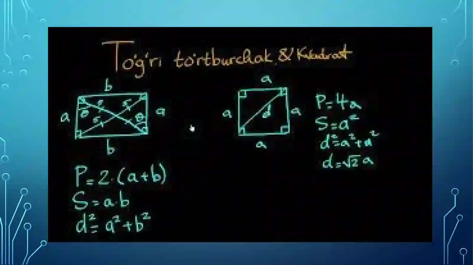 Axborotlarga ishlov berishda ishlatiladigan matematik vositalar (tenglamalar, matritsalar) 3