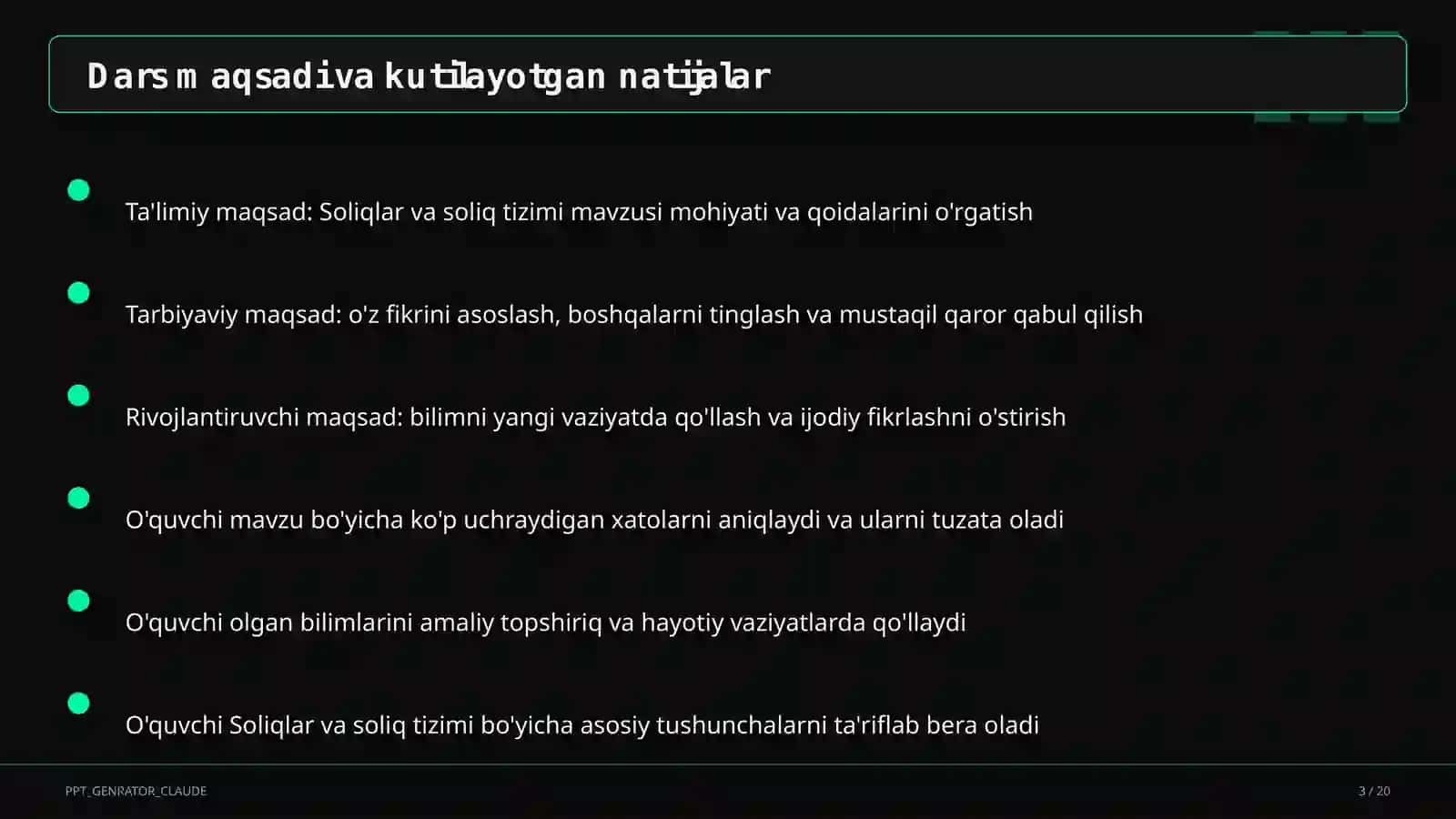 Soliqlar va soliq tizimi (10-sinf) 3