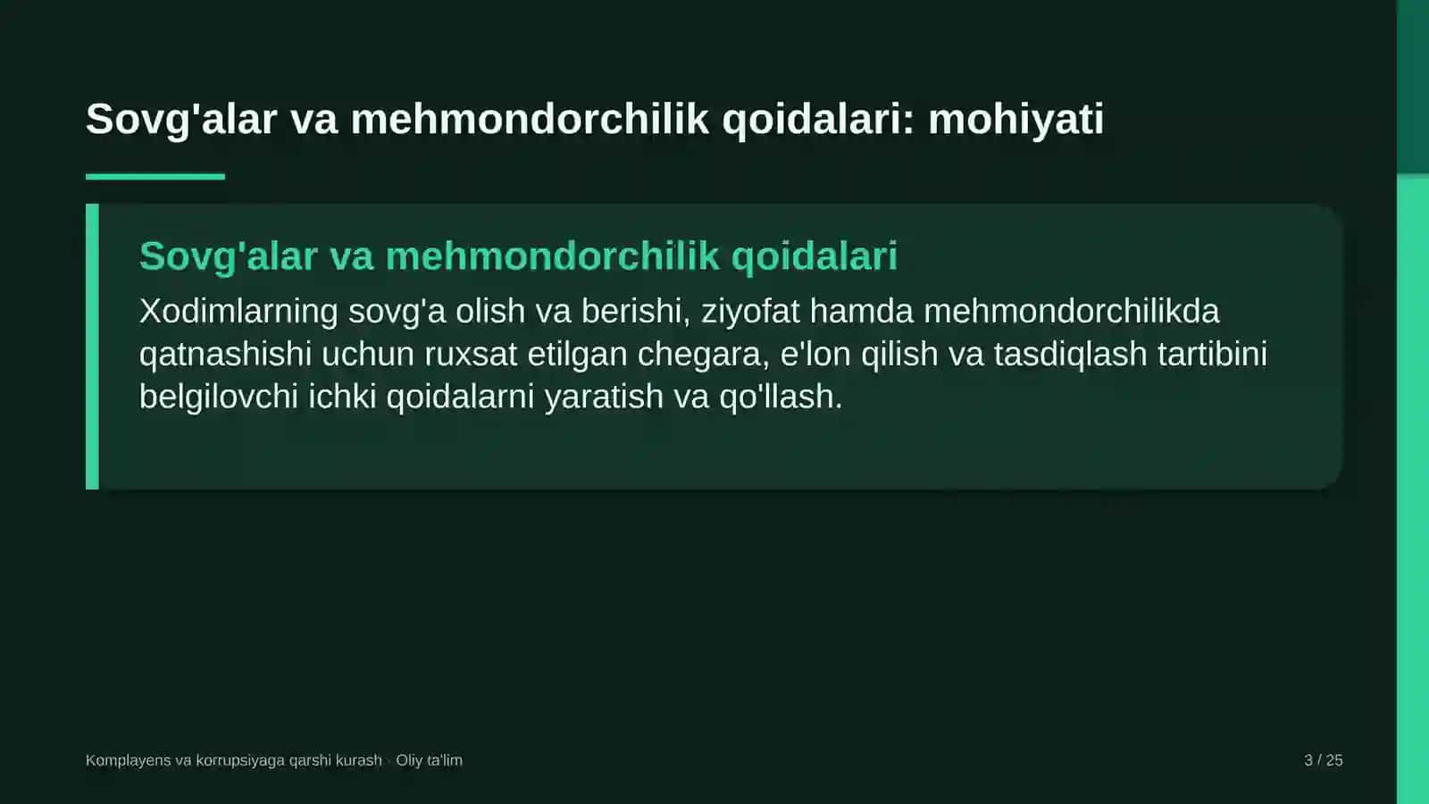 chegara qo'shinlarida sovg'alar va mehmondorchilik qoidalarini joriy etish 4898 3