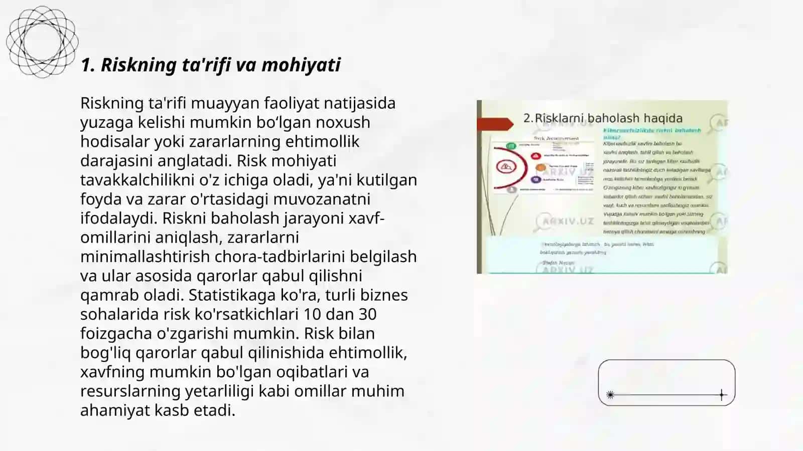 Risklarni boshqarish asoslari 3