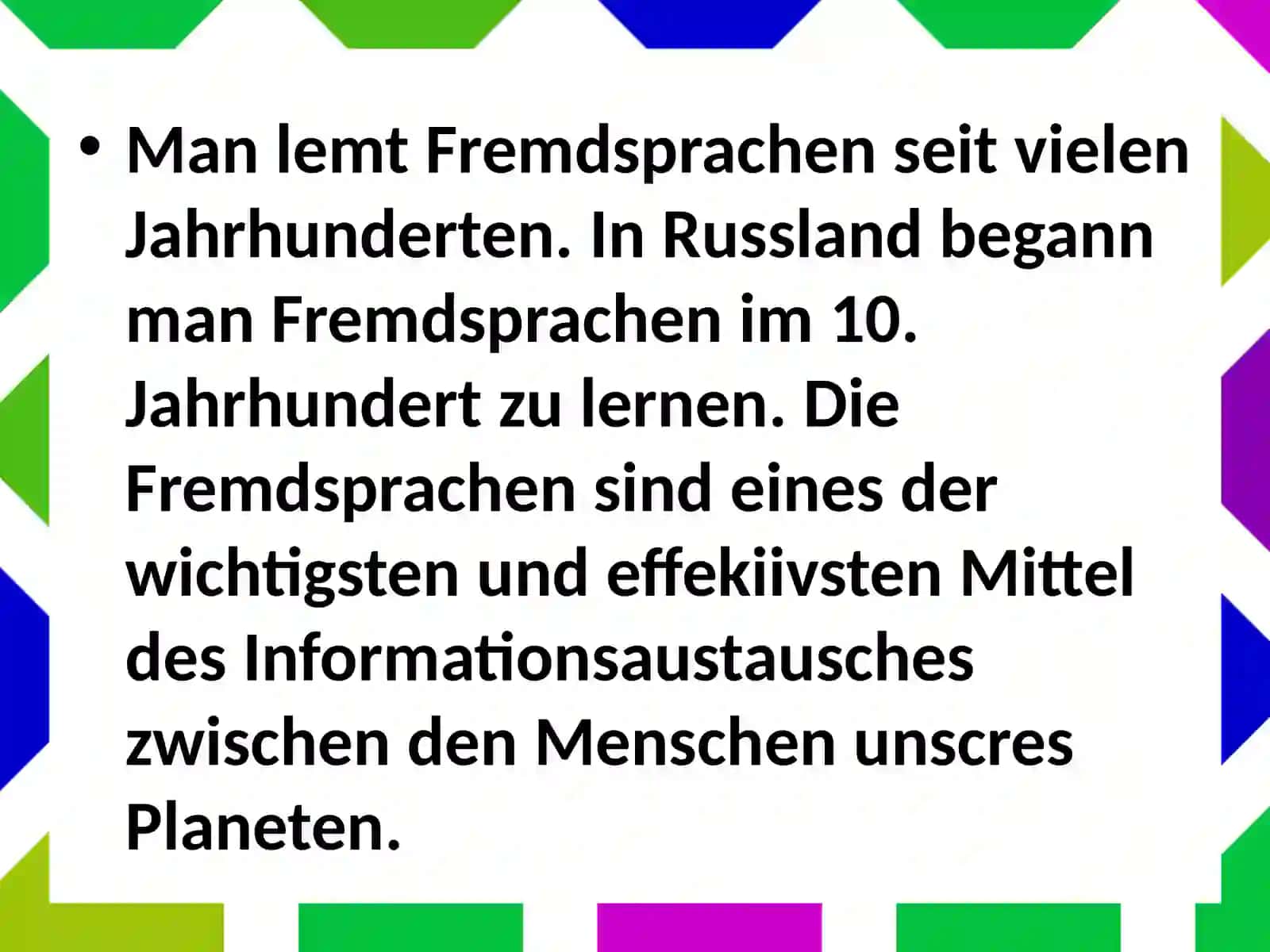 Deutschesprache 3