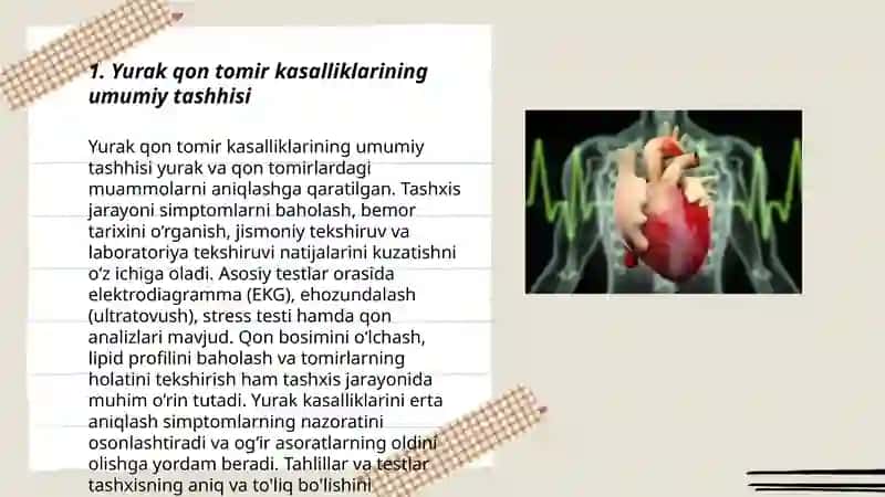 Yurak qon tomir kasalligi bilan bemorlarni tekshirish usullari 3