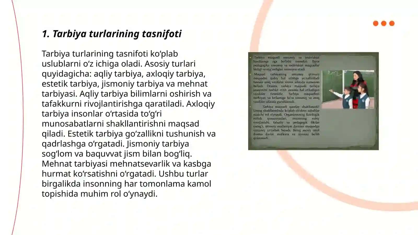 Tarbiya turlari va mazmuni 3