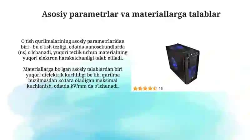 Olchashqurilmalariningelementarigabolgantalablar 3