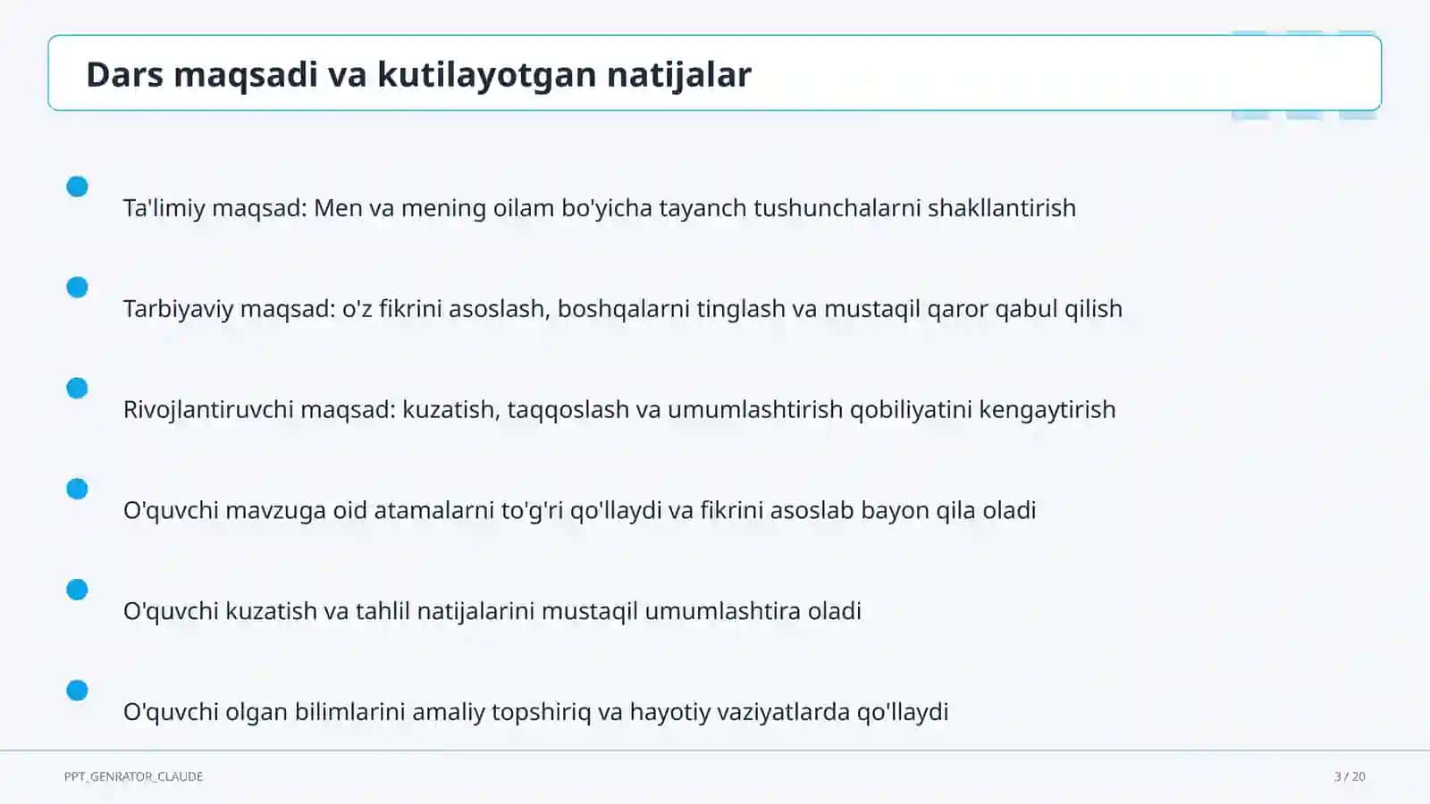 Men va mening oilam (1-sinf) 3
