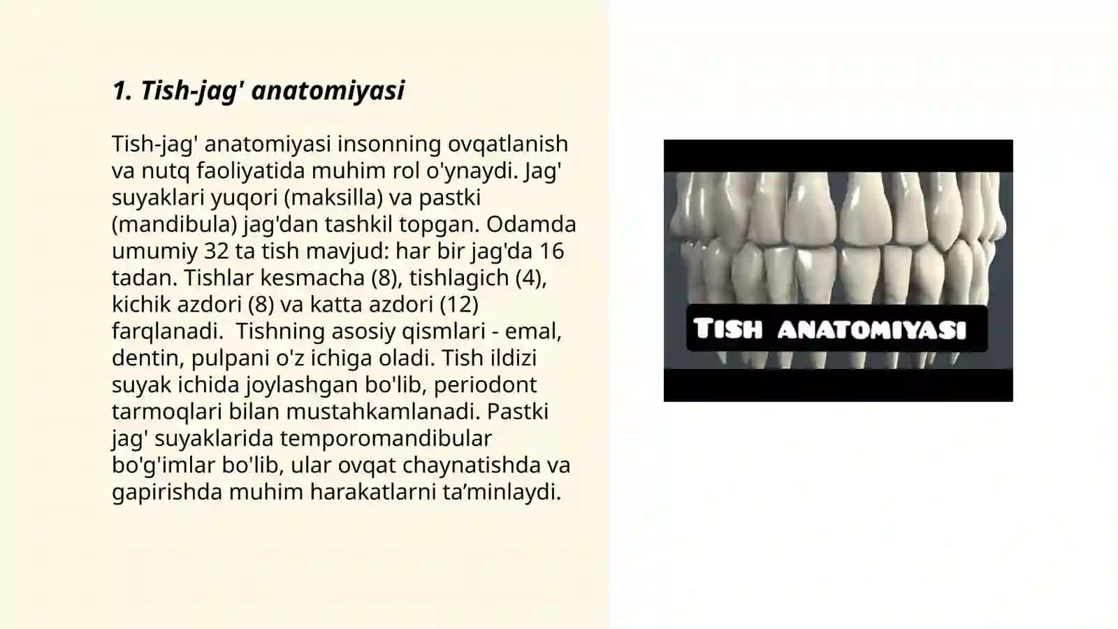 Tish-jag' tizimi travmatik shikastlanishi 3