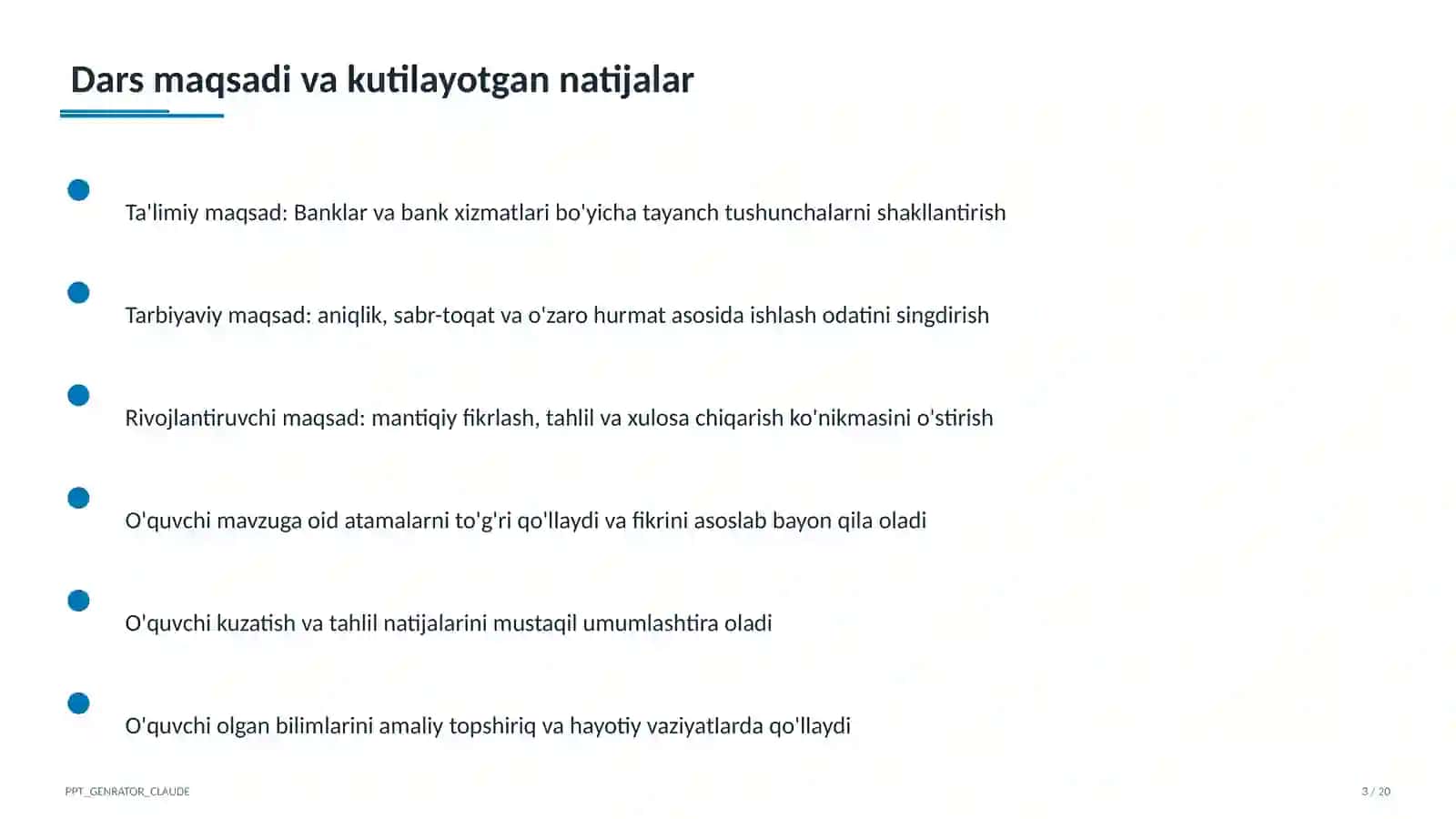 Banklar va bank xizmatlari (10-sinf) 3