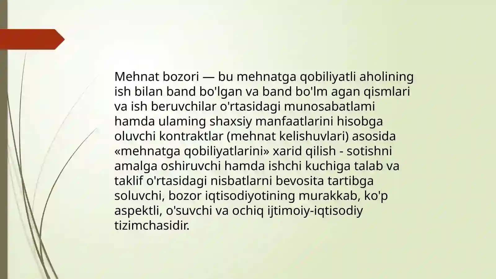 Mehnat Bozorining Turlari 3