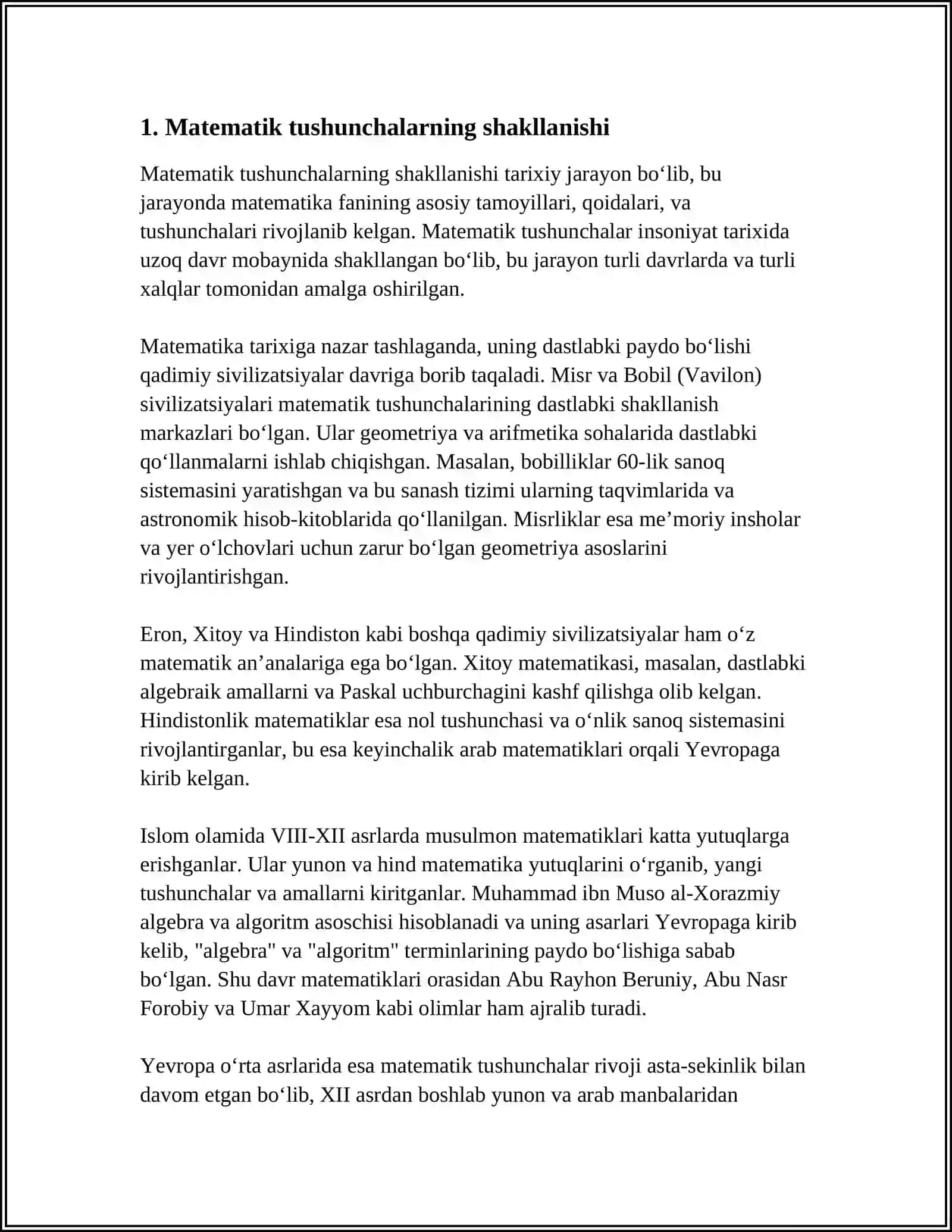 MATEMATIKA TOʻGARAKLARNI OʻTKAZISH METODIKASI.(1- SINF MISOLIDA) 3