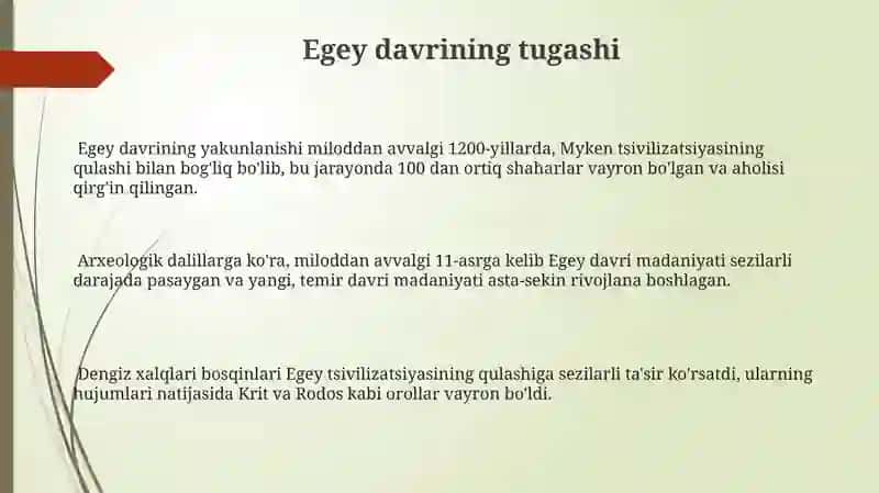 Egey davri 3