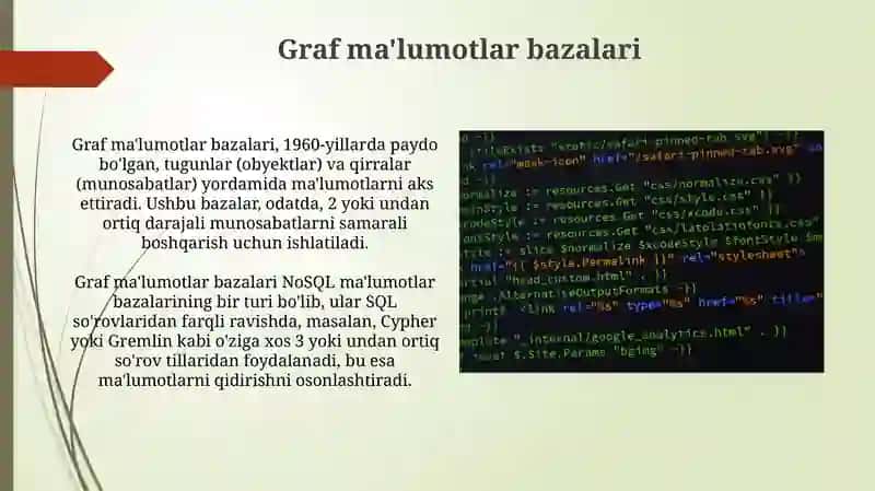 Graf ma'lumotlar bazalari 3