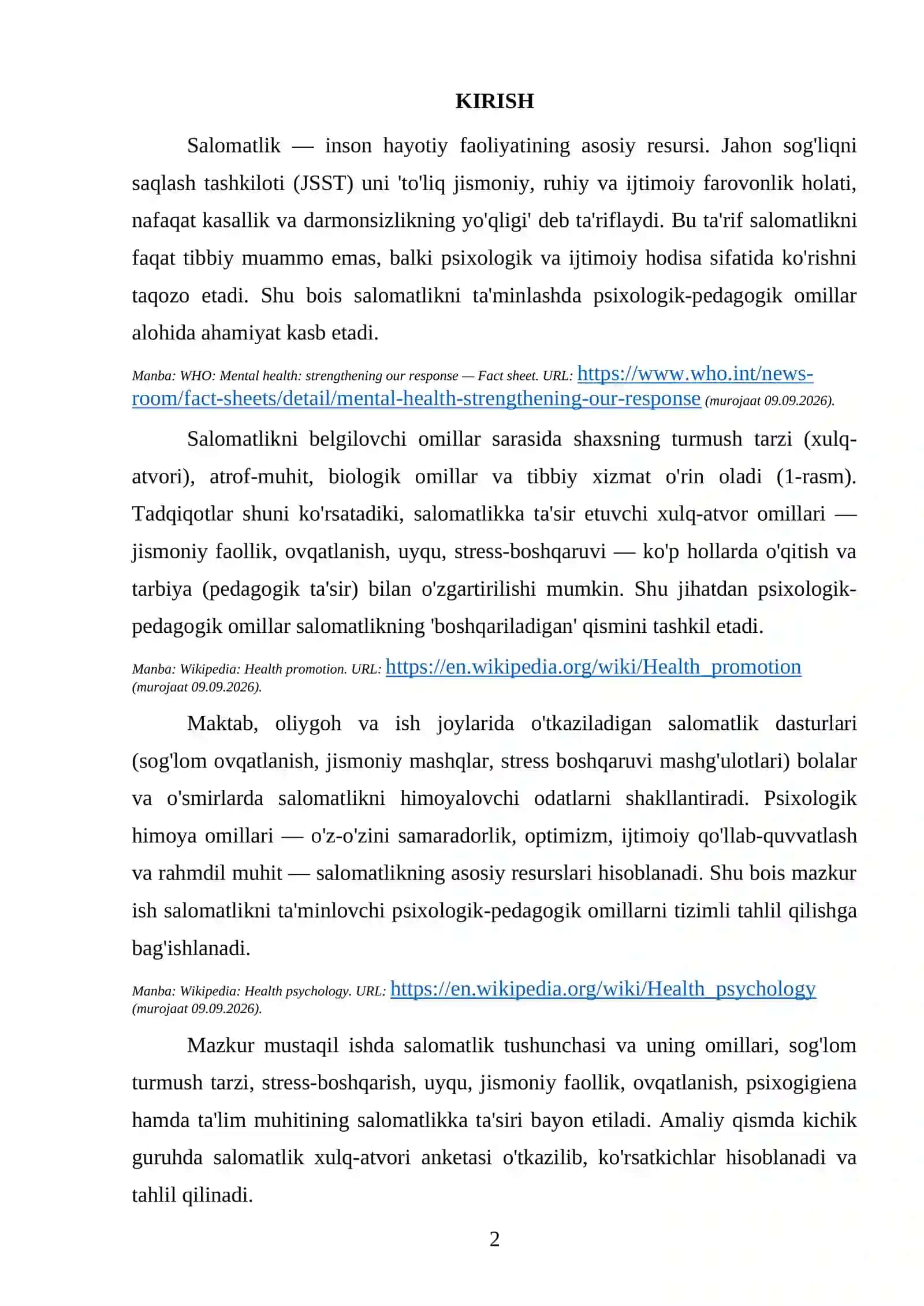 Salomatlikni ta'minlovchi zarur psixologik-pedagogik omillar 3