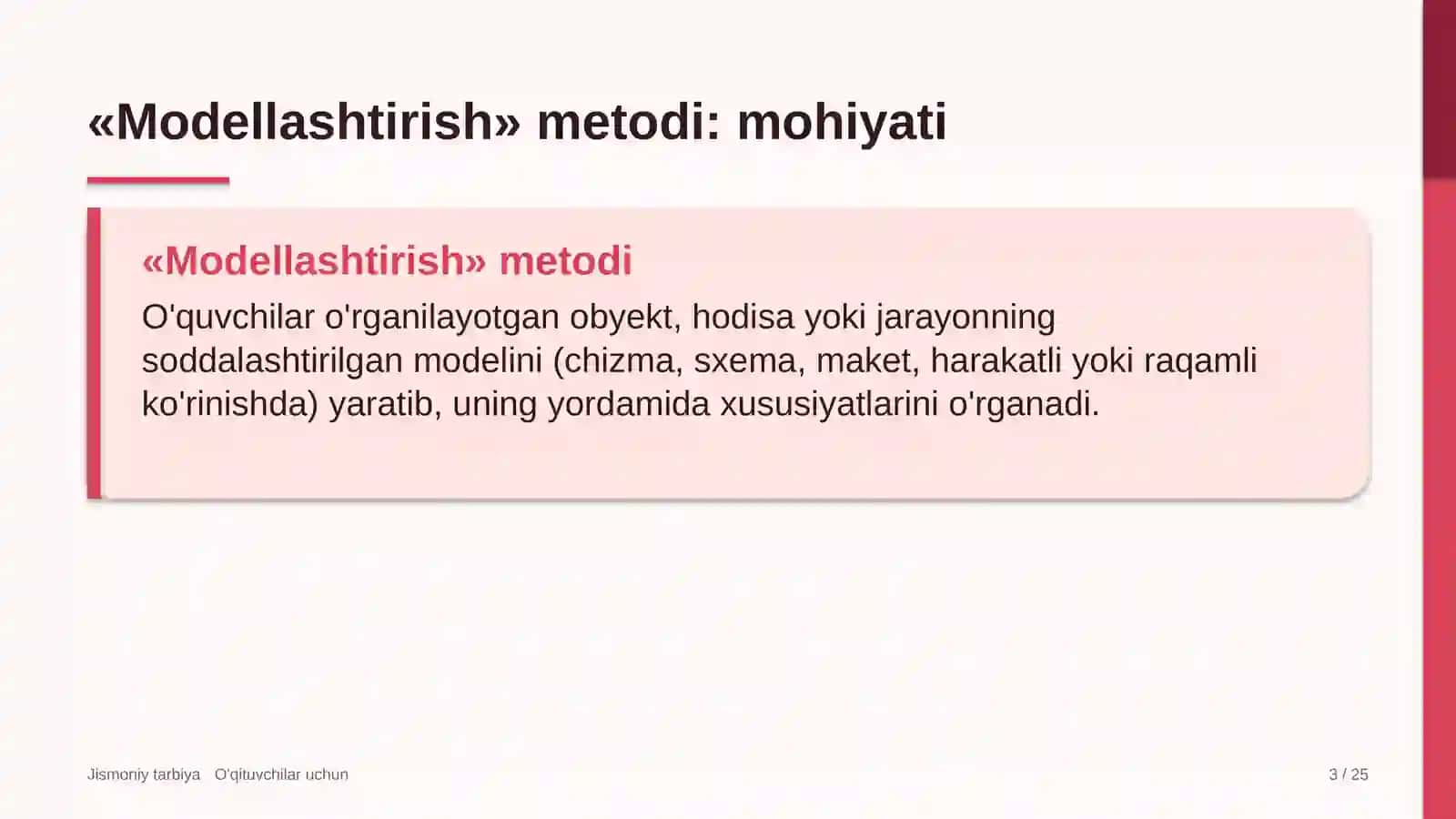 jismoniy tarbiya darslarida modellashtirish metodidan foydalanish 3834 3