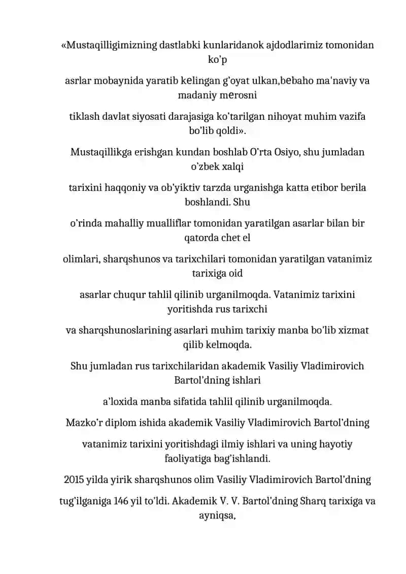 V.V.BARTOLDNING TARIXIY ASARLAR AHAMIYATI 3