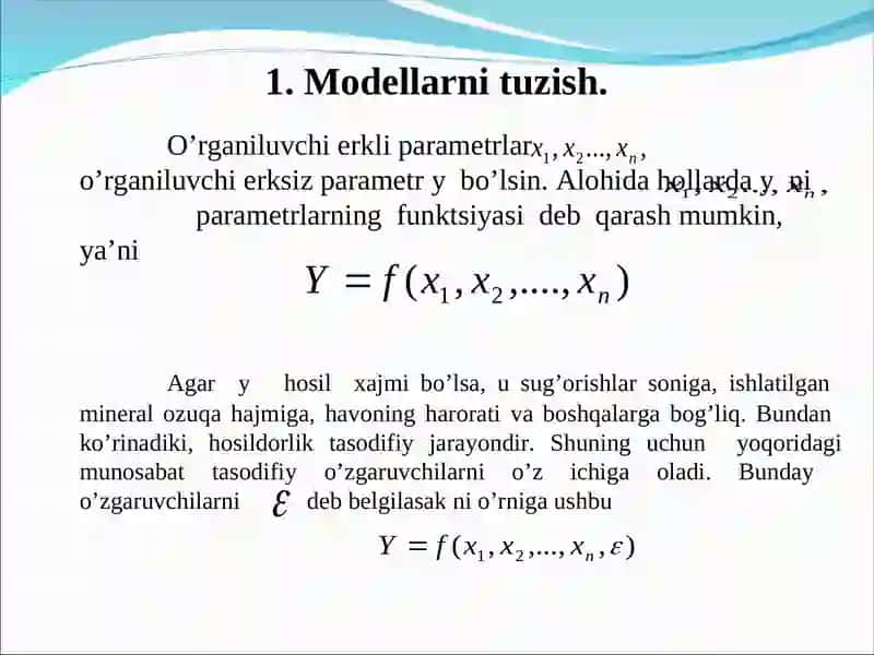 Juft regressiya 3
