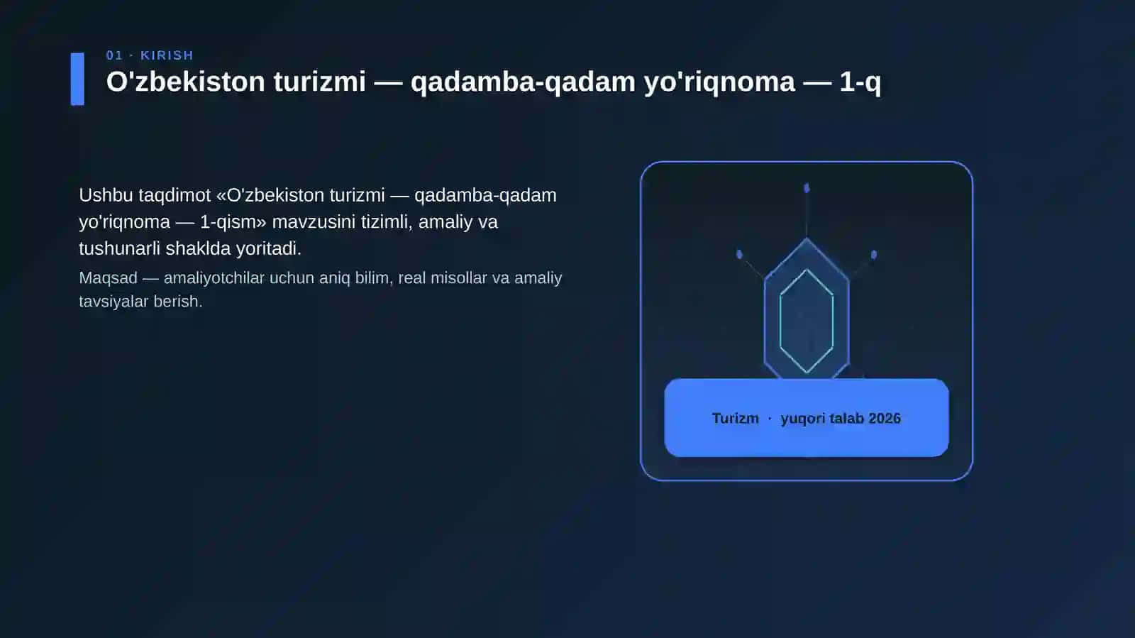 O'zbekiston turizmi — qadamba-qadam yo'riqnoma — 1-qism 3