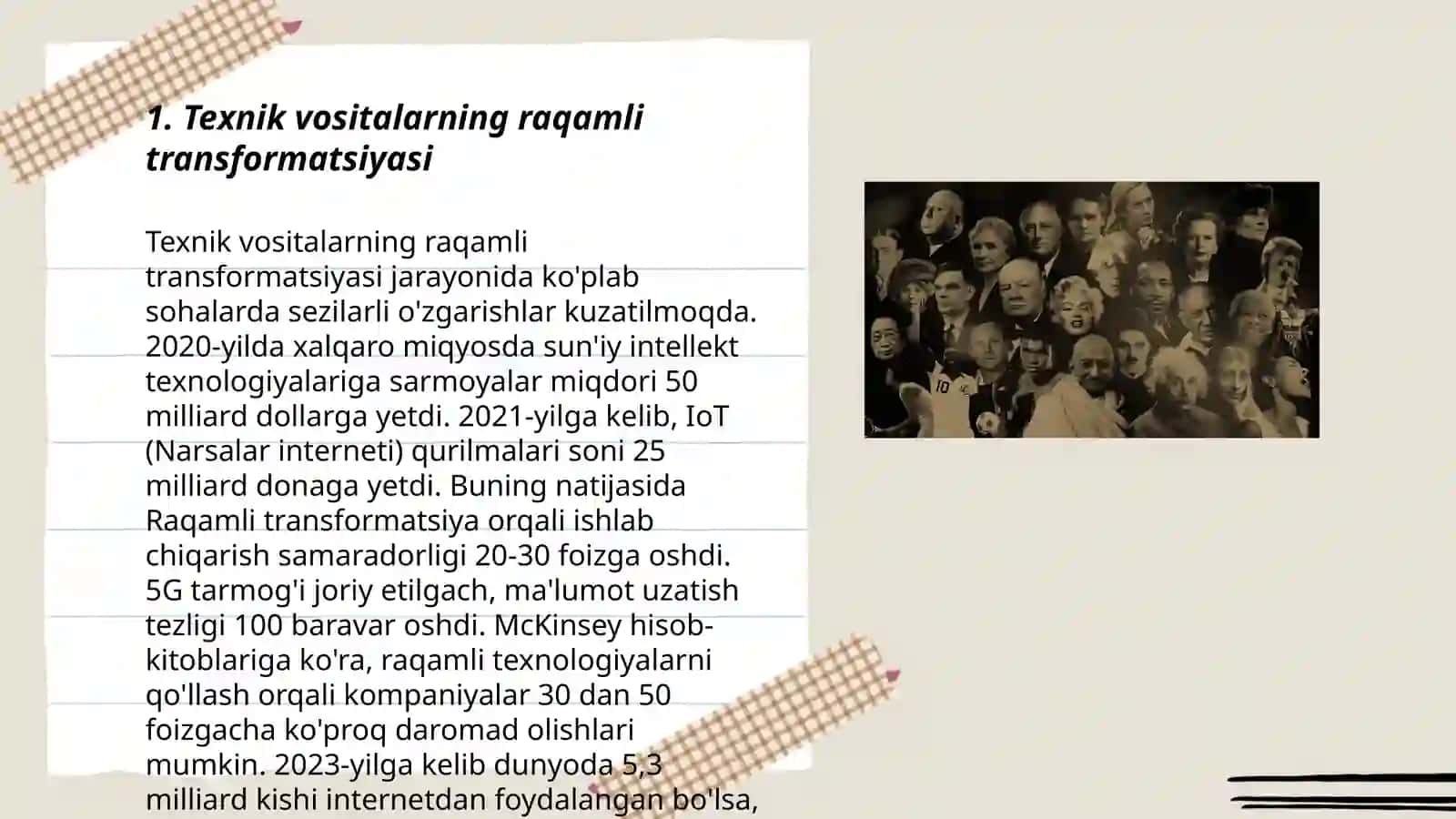 Texnik vositalarning raqamli transformatsiyasi 3