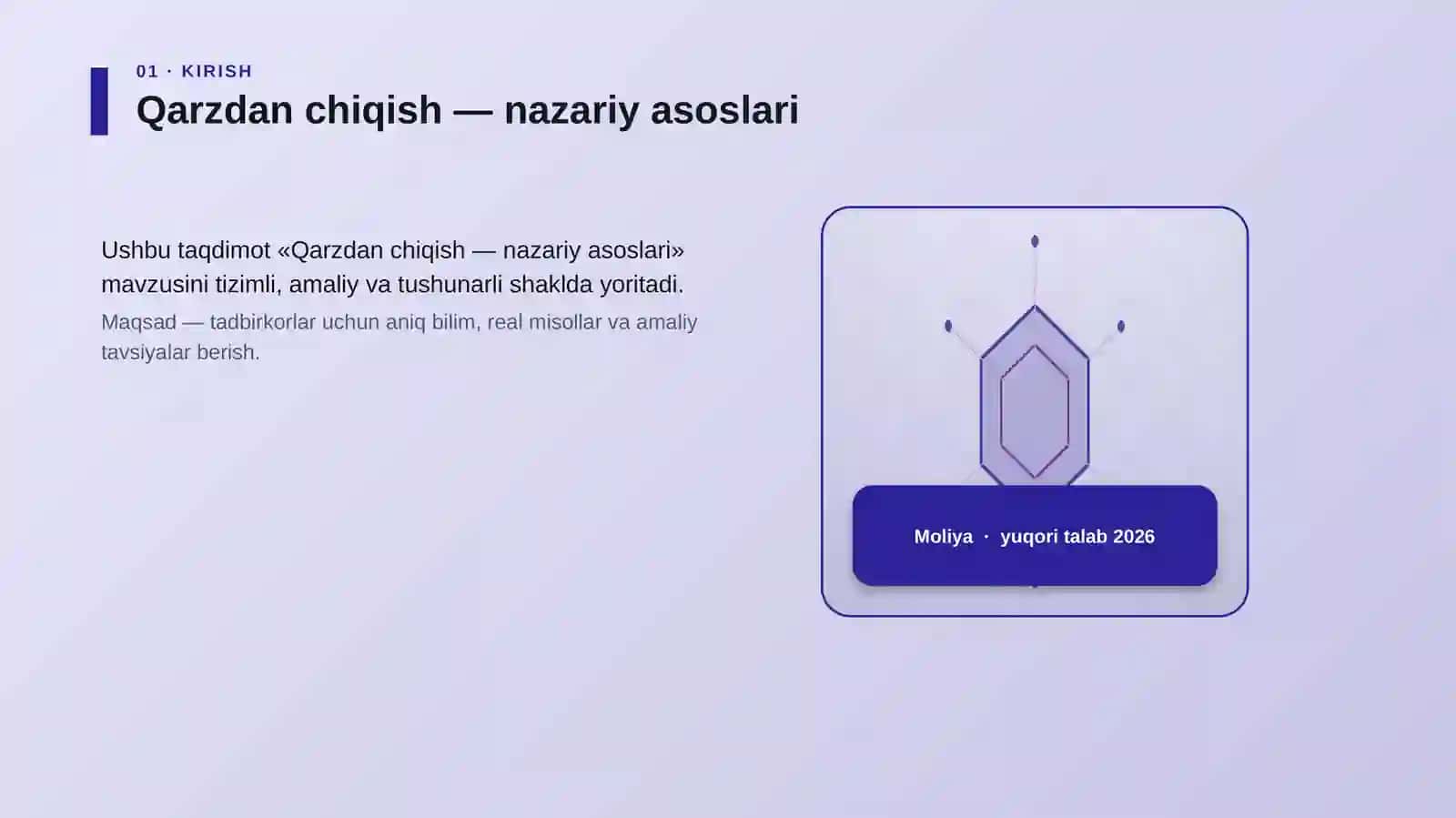 Qarzdan chiqish — nazariy asoslari 3