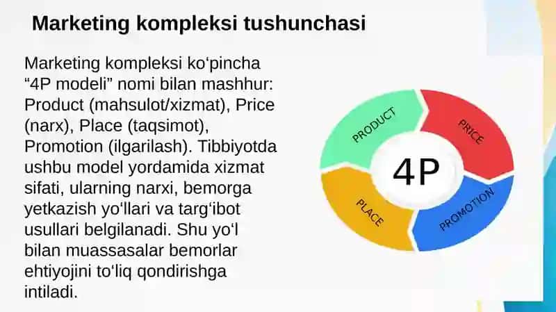 Marketing tadbirlari kompleksi va ularning moxiyati 3
