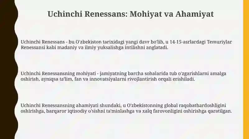 Uchinchi Renessans 3