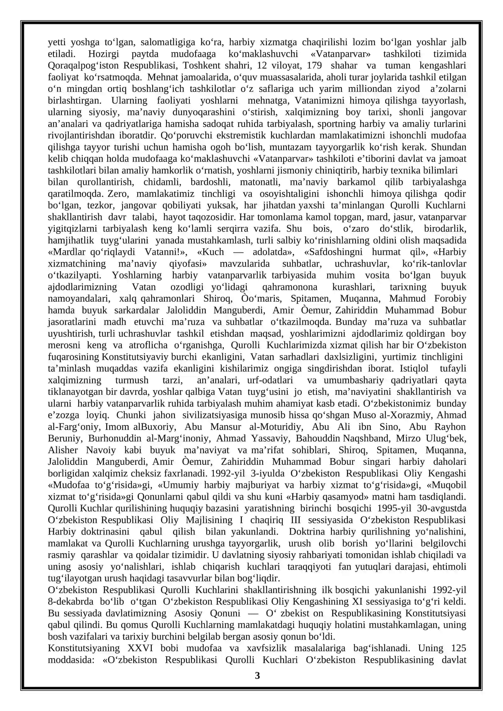 CHAQIRUVGA QADAR BOSHLANG’ICH TAYYORGARLIK 10-sinf 3