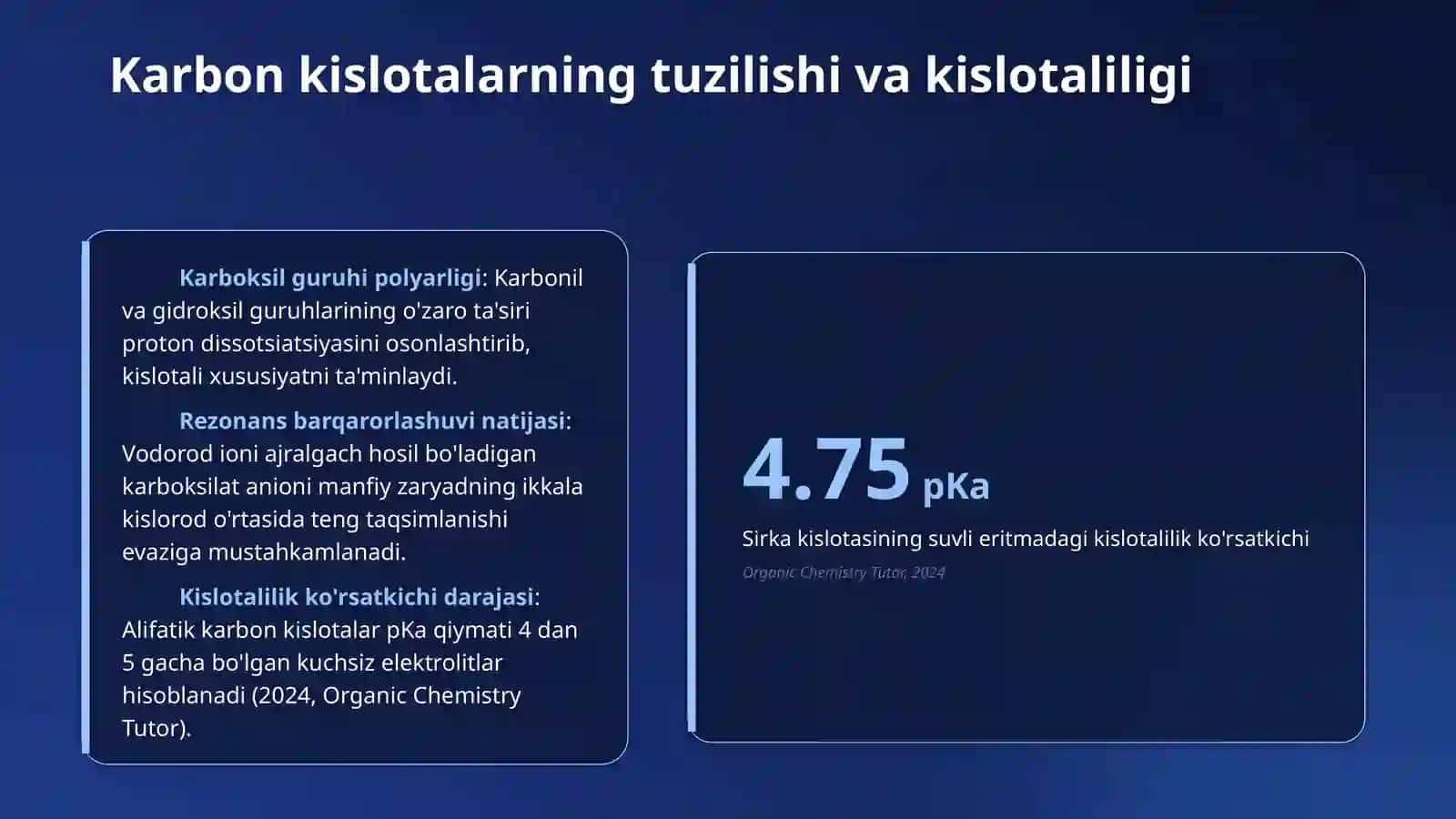 Karbon kislotalar va ularning hosilalari. 3