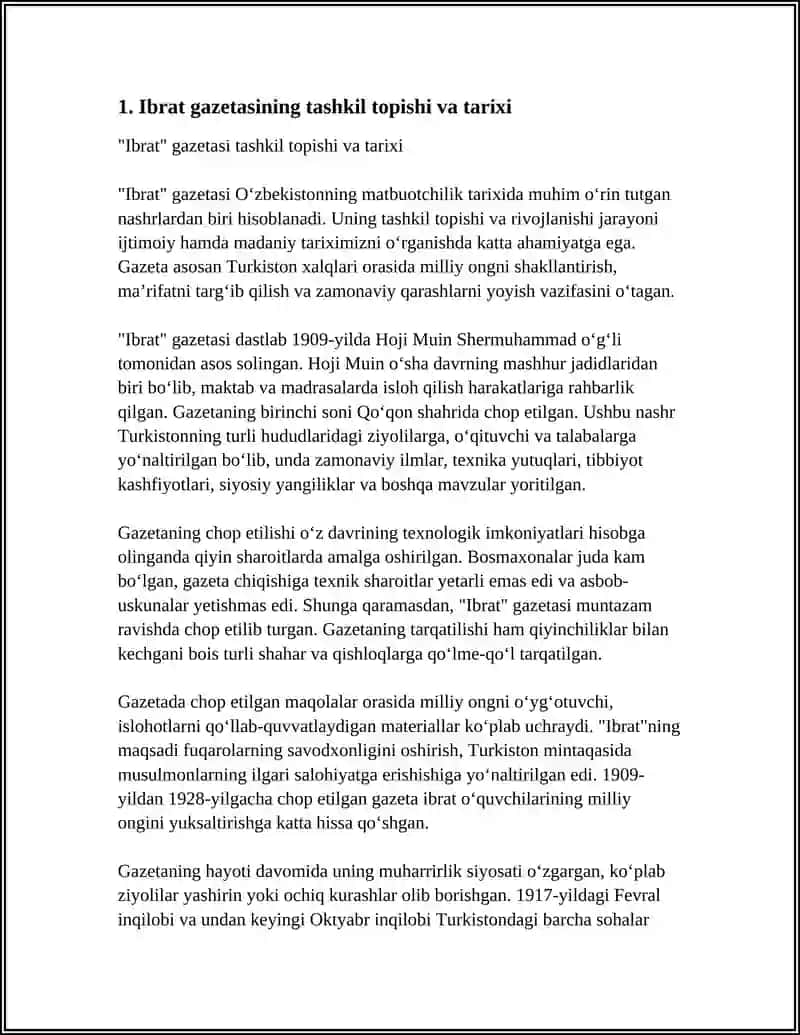 Ibrat gazetasining tashkil topishi va tarixi 3