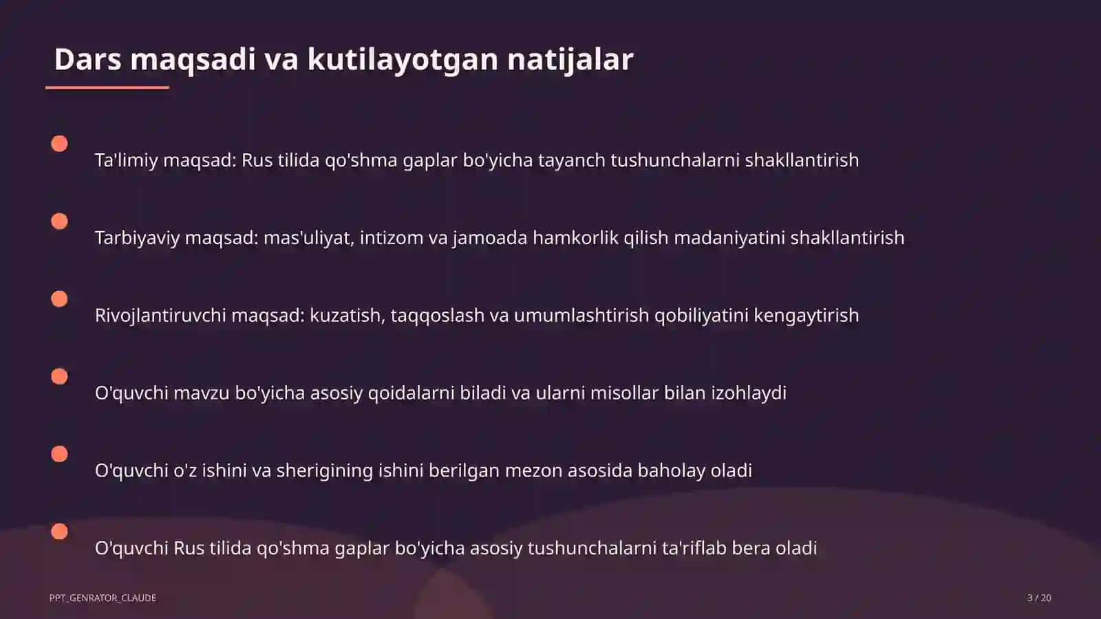 Rus tilida qo'shma gaplar (9-sinf) 3