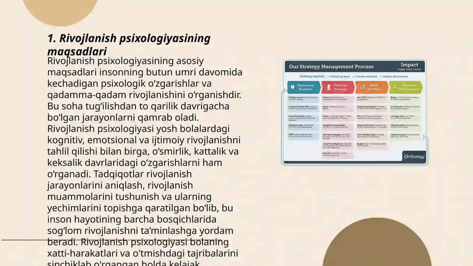 Rivojlanish psixologiyasi maqsad va vazifalari 3