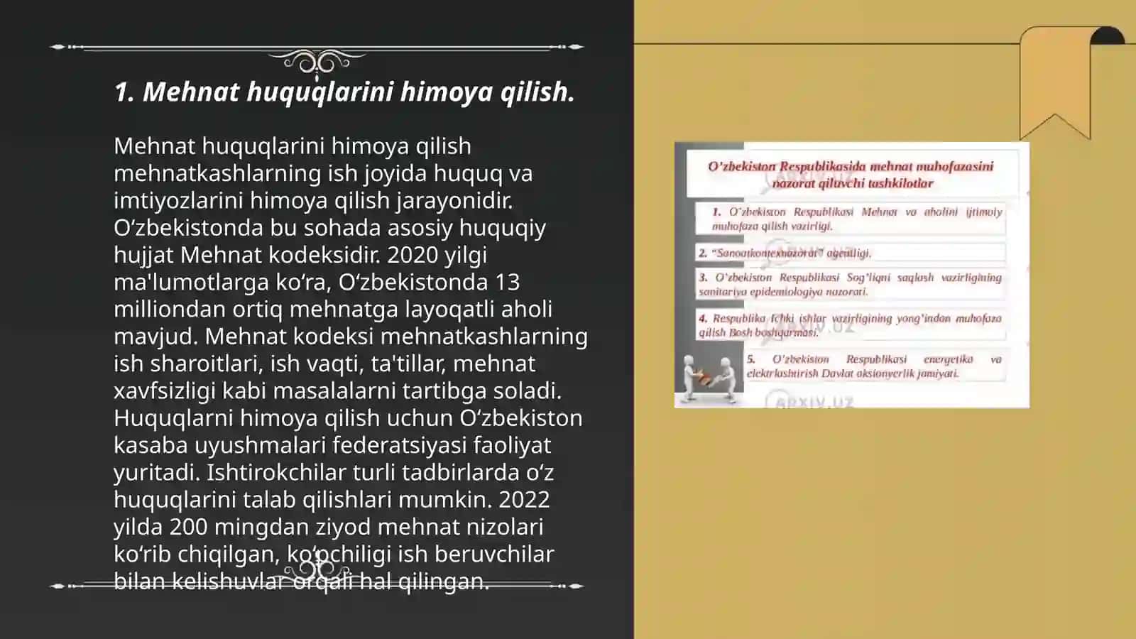 Mehnat munosabatlaridagi afzalliklar 3
