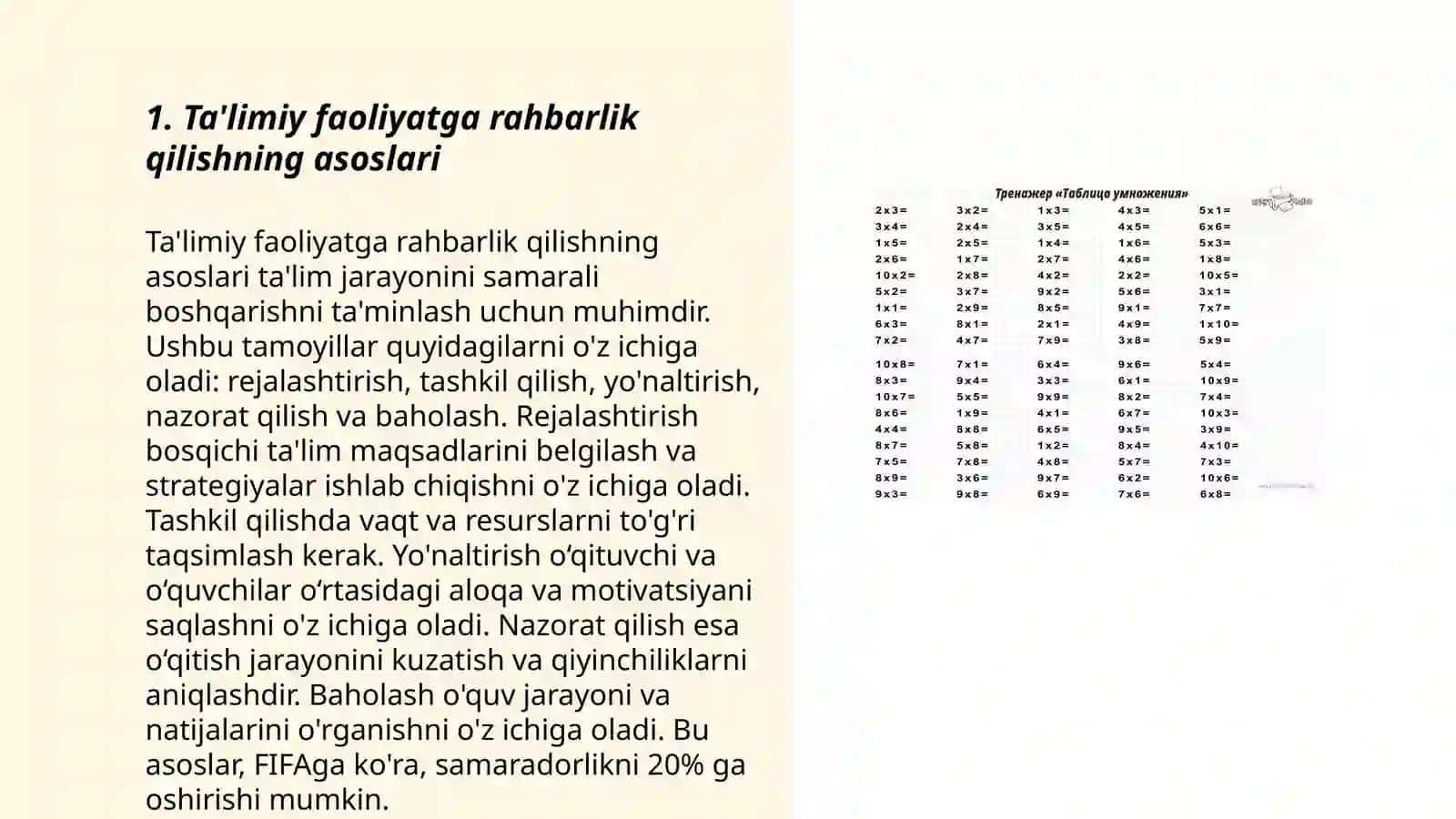 Ta'limiy faoliyatga rahbarlik qilish metodlari 3