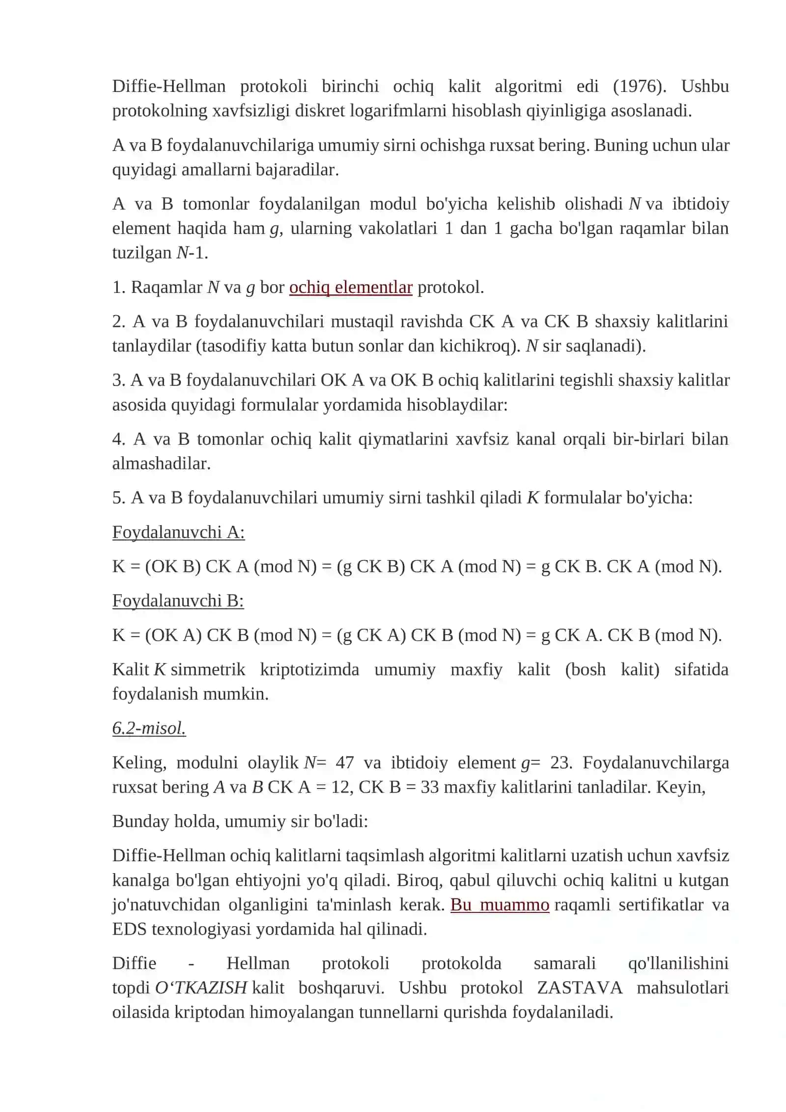 Diffi – Xellman protokoli 3