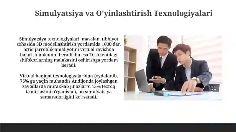 Simulyatsiya va O'yinlashtirish Texnologiyalari 3