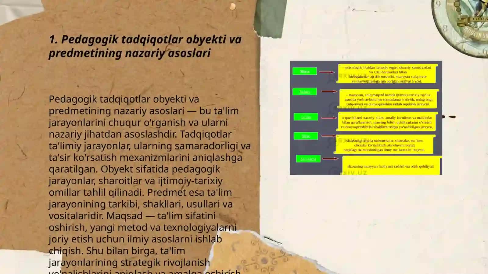 Pedagogik tadqiqotlar obyekti va predmetining nazariy asoslari 3