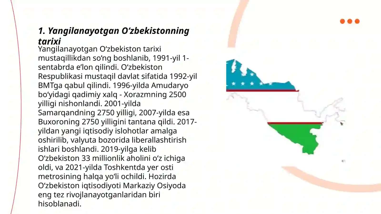 Yangilanayotgan O‘zbekistonning tarixi 3