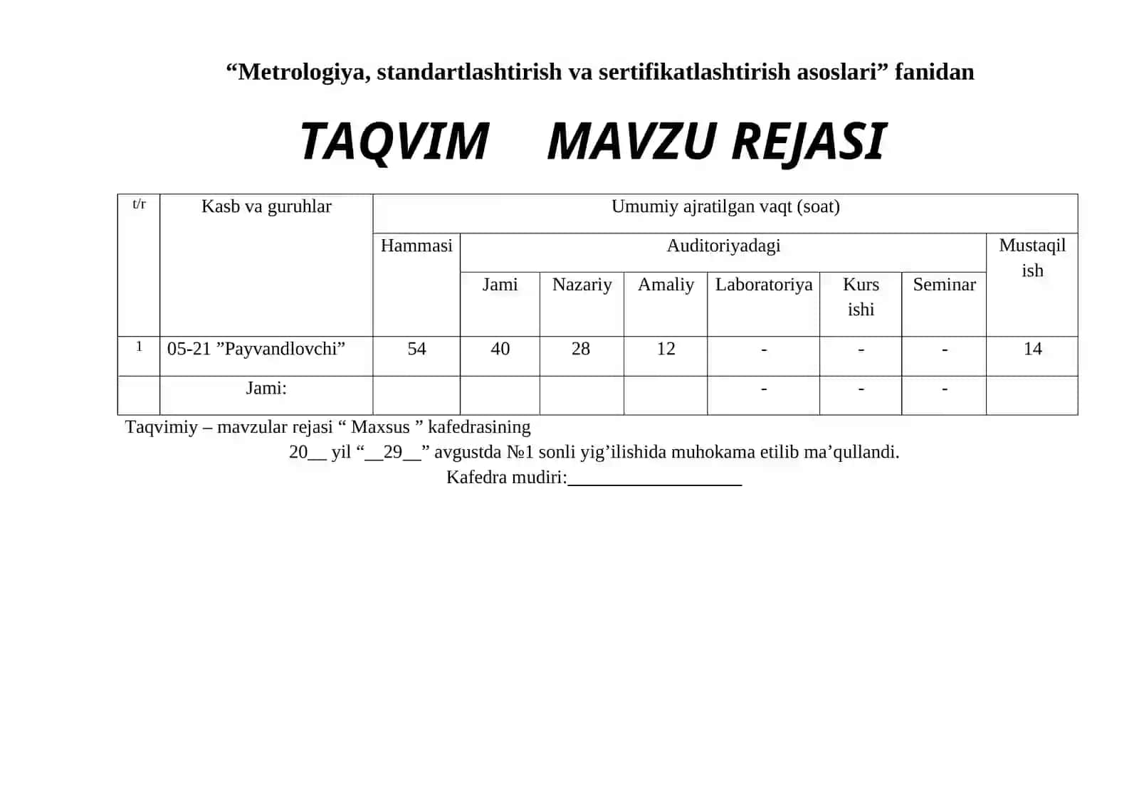 METROLOGIYA STANDARTLASHTIRISH VA SERTIFIKATLASHTIRISH ASOSLARI 3