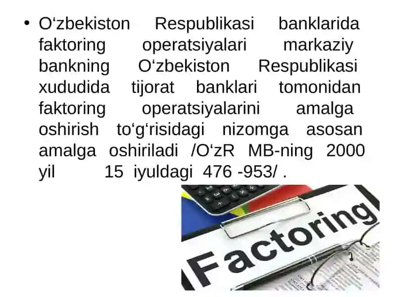 Tijorat banklarining lizing va faktoring operatsiyalari 3