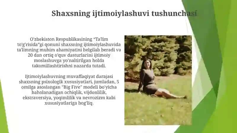 Shaxs ijtimoiylashuvi va yoʻnalganligi 3