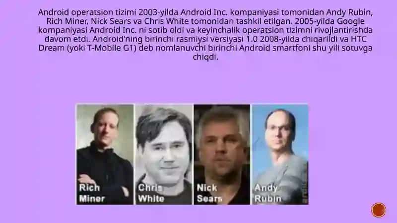 Android operatsion tizimi 3