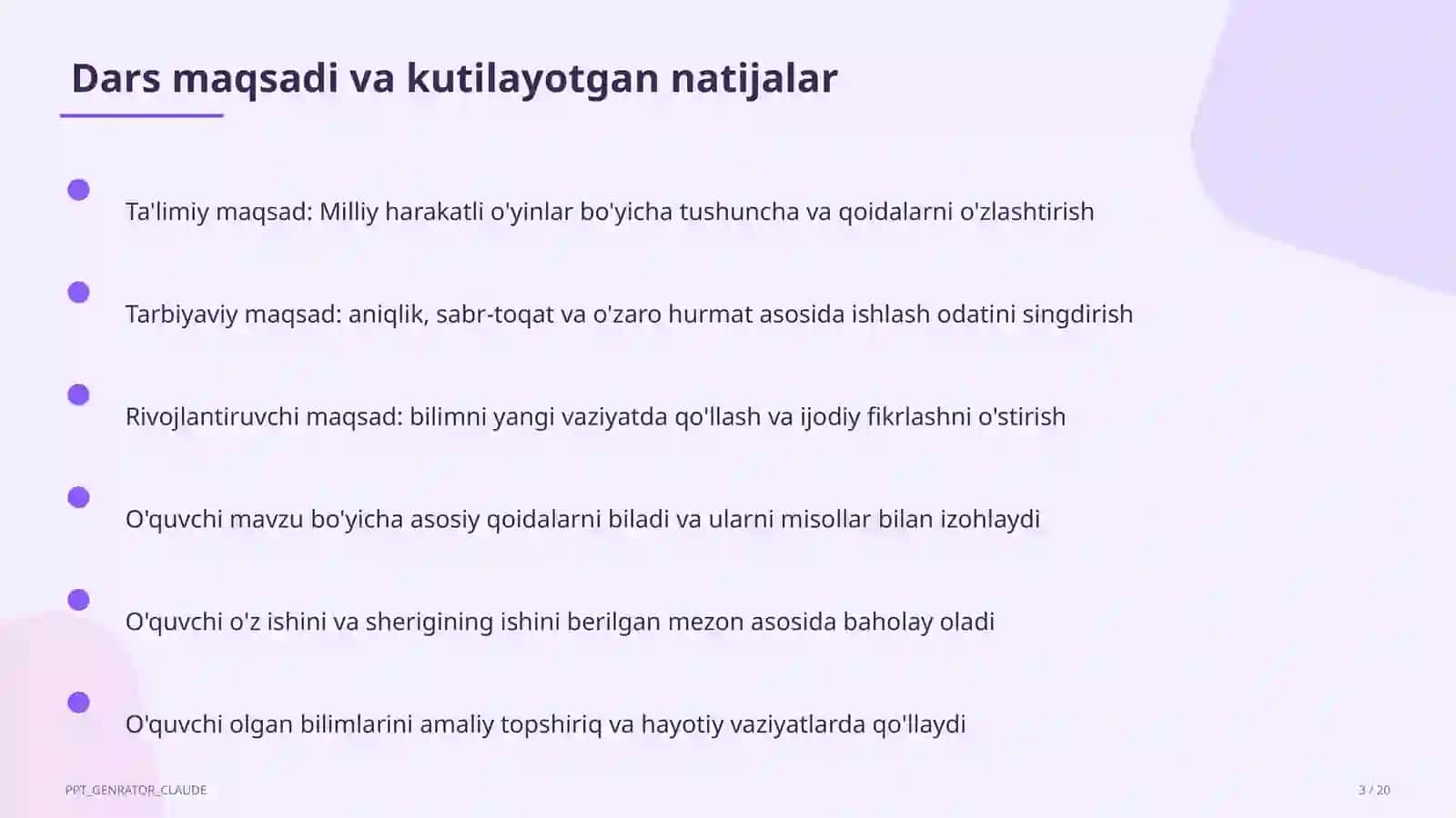 Milliy harakatli o'yinlar (4-sinf) 3