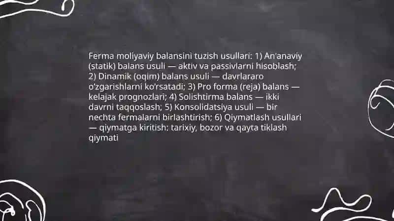Fermalarni hisoblash usullari 3